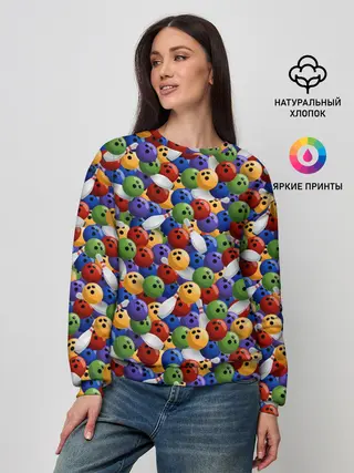 Женский свитшот / Боулинг