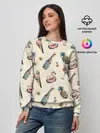 Женский свитшот / Винтажный Гавайский Рисунок