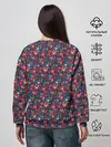 Женский свитшот / Лесной узорный паттерн