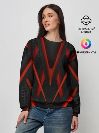 Женский свитшот / СПОРТ ЛИНИИ 3D