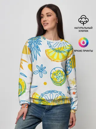 Женский свитшот / Фруктовое настроение
