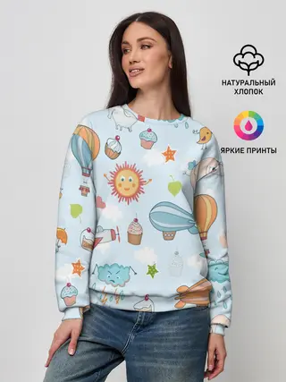Женский свитшот / Детские рисунки