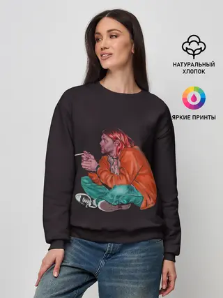 Женский свитшот / Sad Kurt