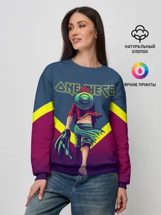 Женский свитшот / Луффи One Piece. Большой куш