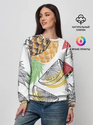 Женский свитшот / Сочное настроение