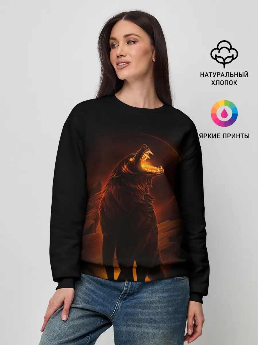 Женский свитшот / DARK WOLF