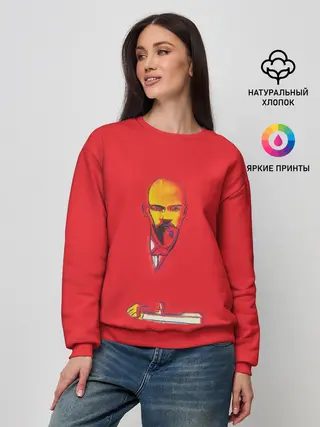 Женский свитшот / Энди Уорхол - Красный Ленин