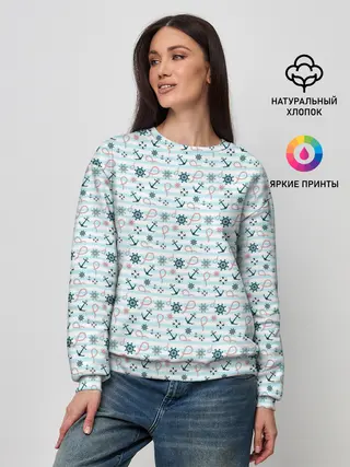 Женский свитшот / Морской фон