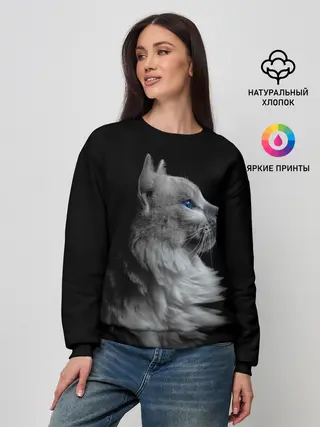 Женский свитшот / Голубоглазый гот