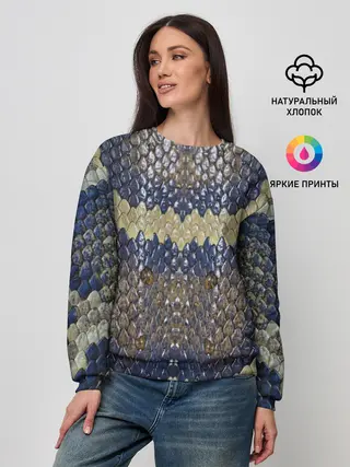 Женский свитшот / Рептилоид. Змея