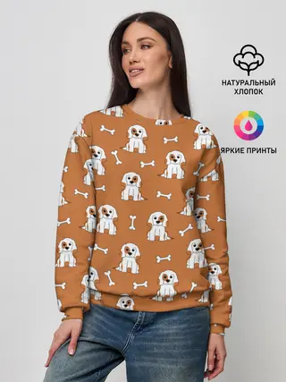 Женский свитшот / Пёс и кость