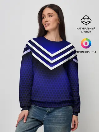 Женский свитшот / Sport blue style