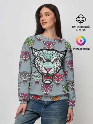 Женский свитшот / Леопард