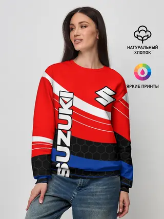 Женский свитшот / SUZUKI / СУЗУКИ / МОТОСПОРТ