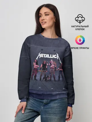 Женский свитшот / METALLICA | ГРУППА МЕТАЛЛИКА