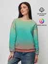 Женский свитшот / Красно-бирюзовый градиент