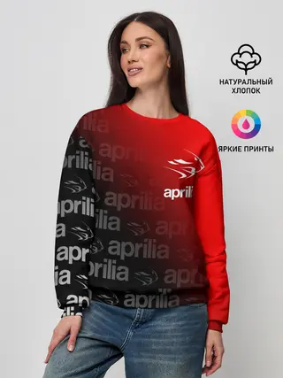 Женский свитшот / APRILIA / АПРИЛИЯ / MOTO