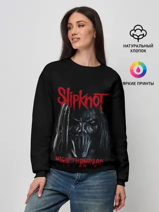 Женский свитшот / MICK THOMPSON | SLIPKNOT | СЛИПКНОТ
