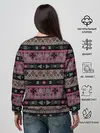 Женский свитшот / Этнический полосатый орнамент
