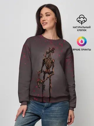 Женский свитшот / Сиреноголовый Монстр Кровь