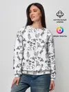 Женский свитшот / Скетч сказочные птицы