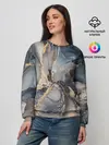 Женский свитшот / Fluid art ink mix