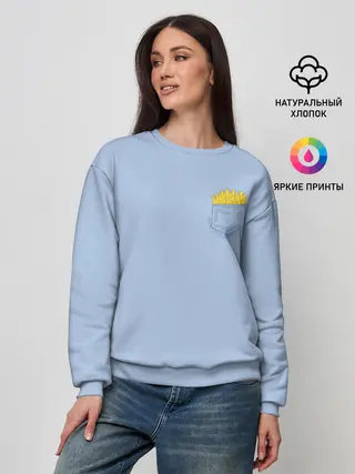 Женский свитшот / Фри в кармане