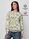Женский свитшот / Зайчики с Цветочками