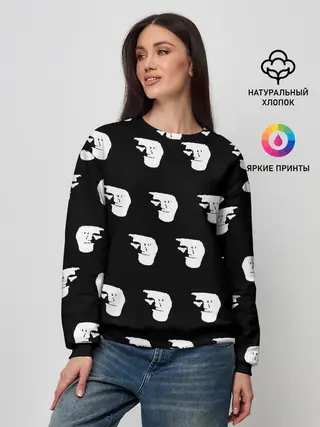 Женский свитшот / Dark trollface