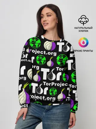 Женский свитшот / ТОР / TOR PROJECT BROWSER