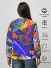 Женский свитшот / листья цветы текстура паттэрн