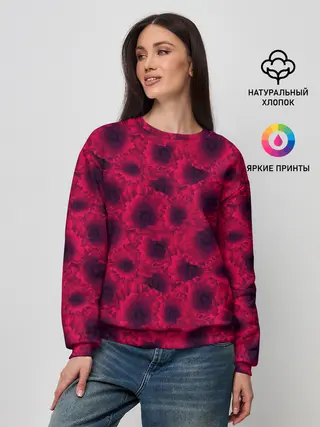 Женский свитшот / Красные маки