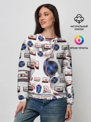 Женский свитшот / дискотека 80