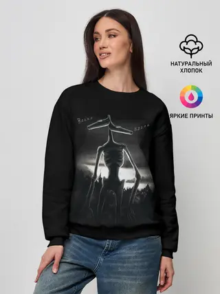 Женский свитшот / СИРЕНОГОЛОВЫЙ рисунок