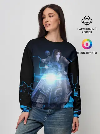 Женский свитшот / Баджи На Байке