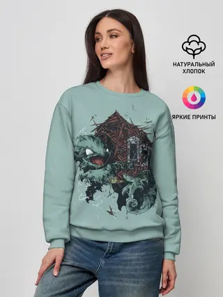 Женский свитшот / Домик Сквиртла