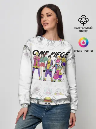 Женский свитшот / One Piece. Большой куш на стиле