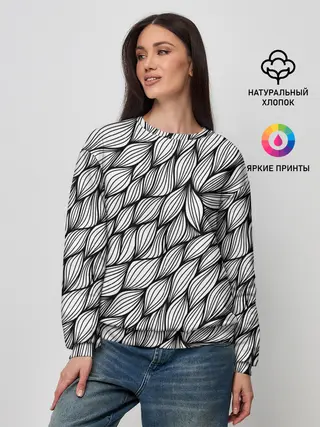Женский свитшот / Лепестки