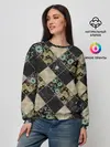Женский свитшот / Лоскутное шитье