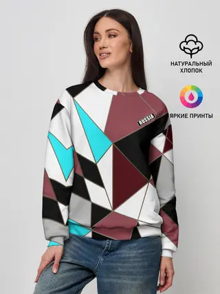 Женский свитшот / Геометрический узор