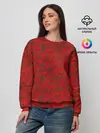 Женский свитшот / Красные черепа