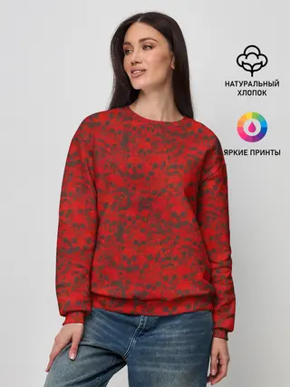 Женский свитшот / Красные черепа