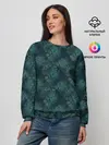 Женский свитшот / Синий абстрактный узор