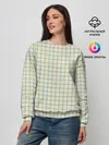Женский свитшот / Клетка Школьная тетрадка