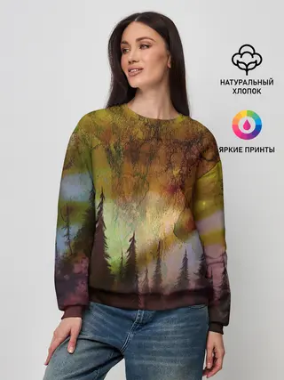 Женский свитшот / СТРАШНЫЙ ЛЕС