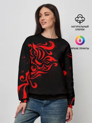 Женский свитшот / КАЗУТОРА ХАНЕМИЯ | ВАЛЬХАЛЛА