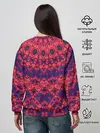 Женский свитшот / Круглый красный орнамент