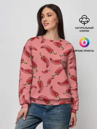 Женский свитшот / Острый перчик