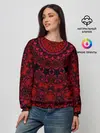 Женский свитшот / Акварельный калейдоскоп