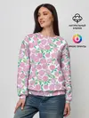 Женский свитшот / Розовые акварельные розы